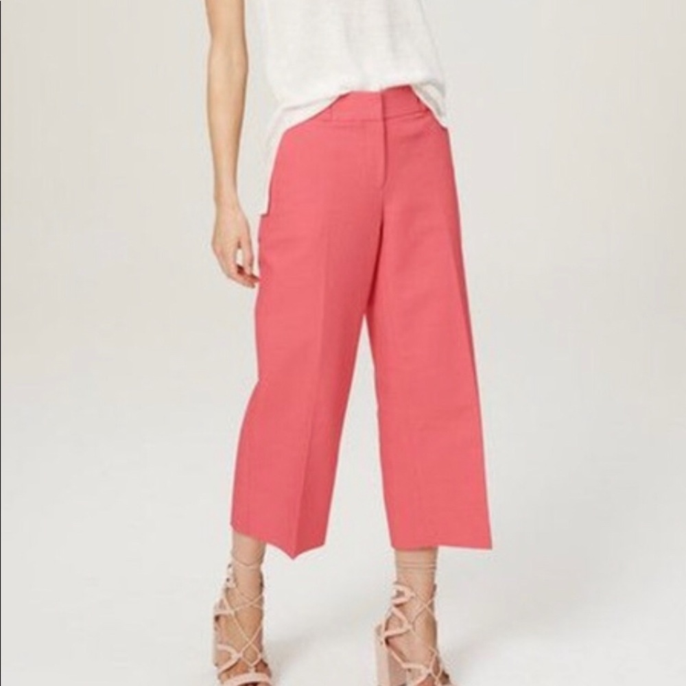 LOFT  wide leg cropped pants